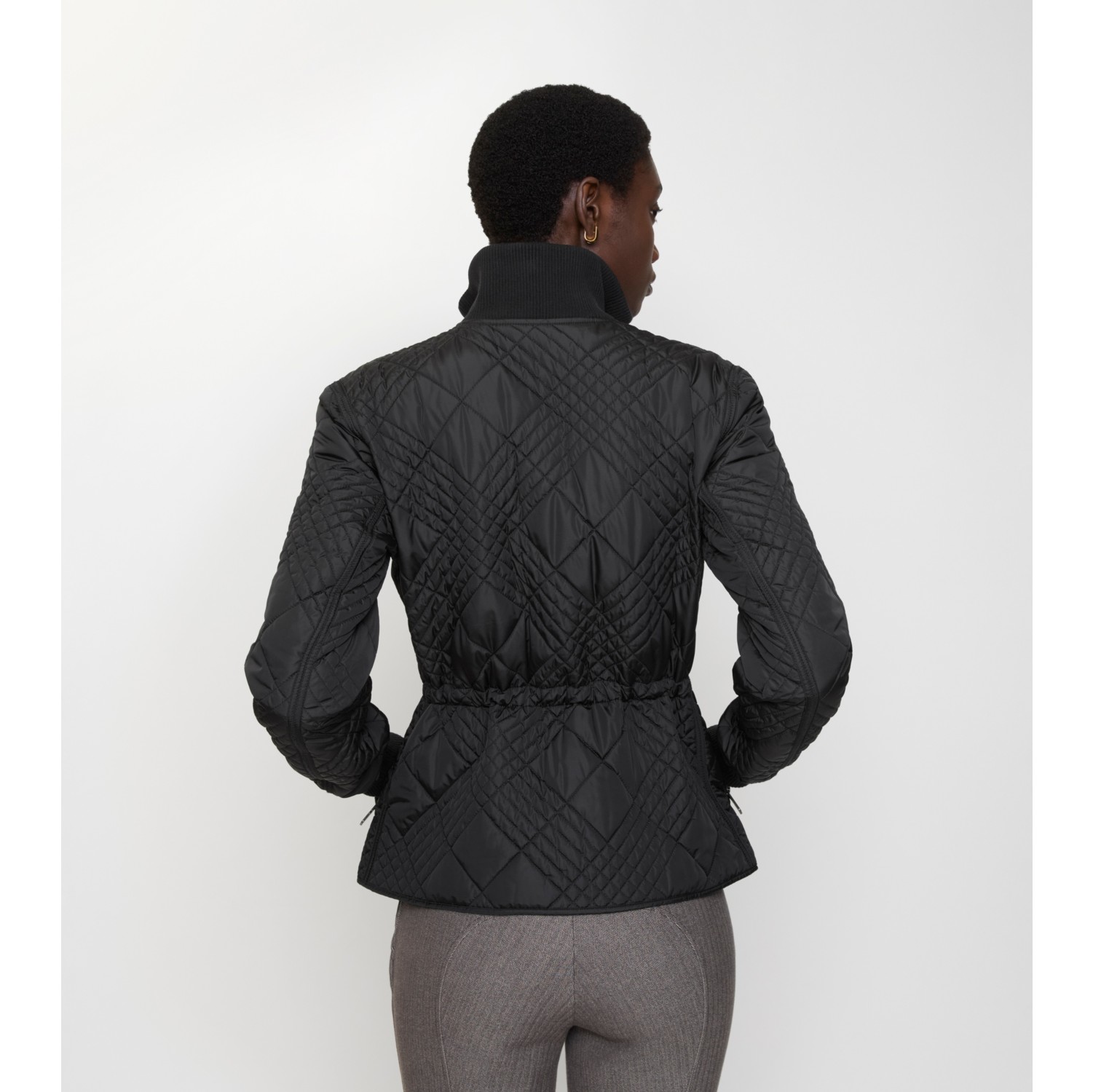 迷你格纹缝线尼龙 Wakerley 夹克