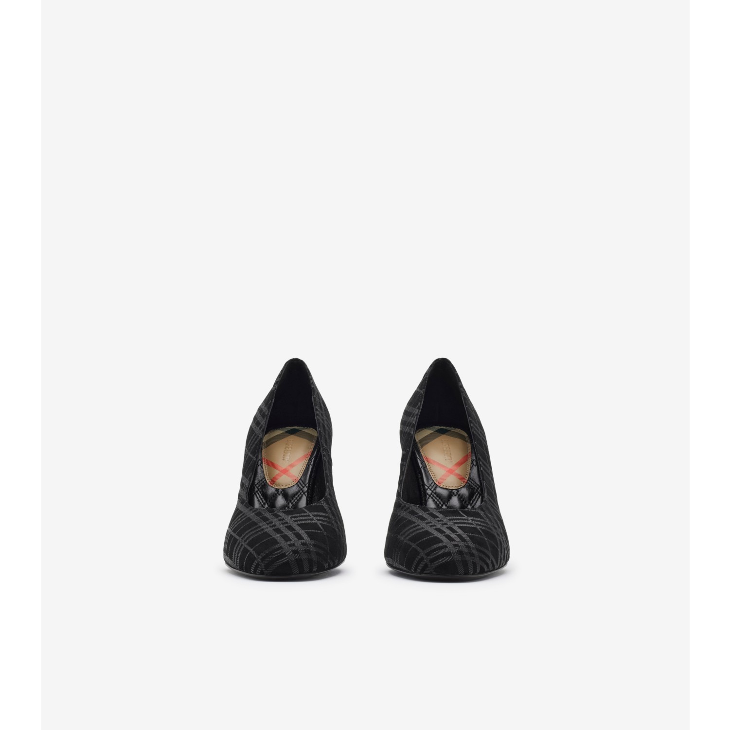 格纹反绒面革 Trinket 高跟鞋