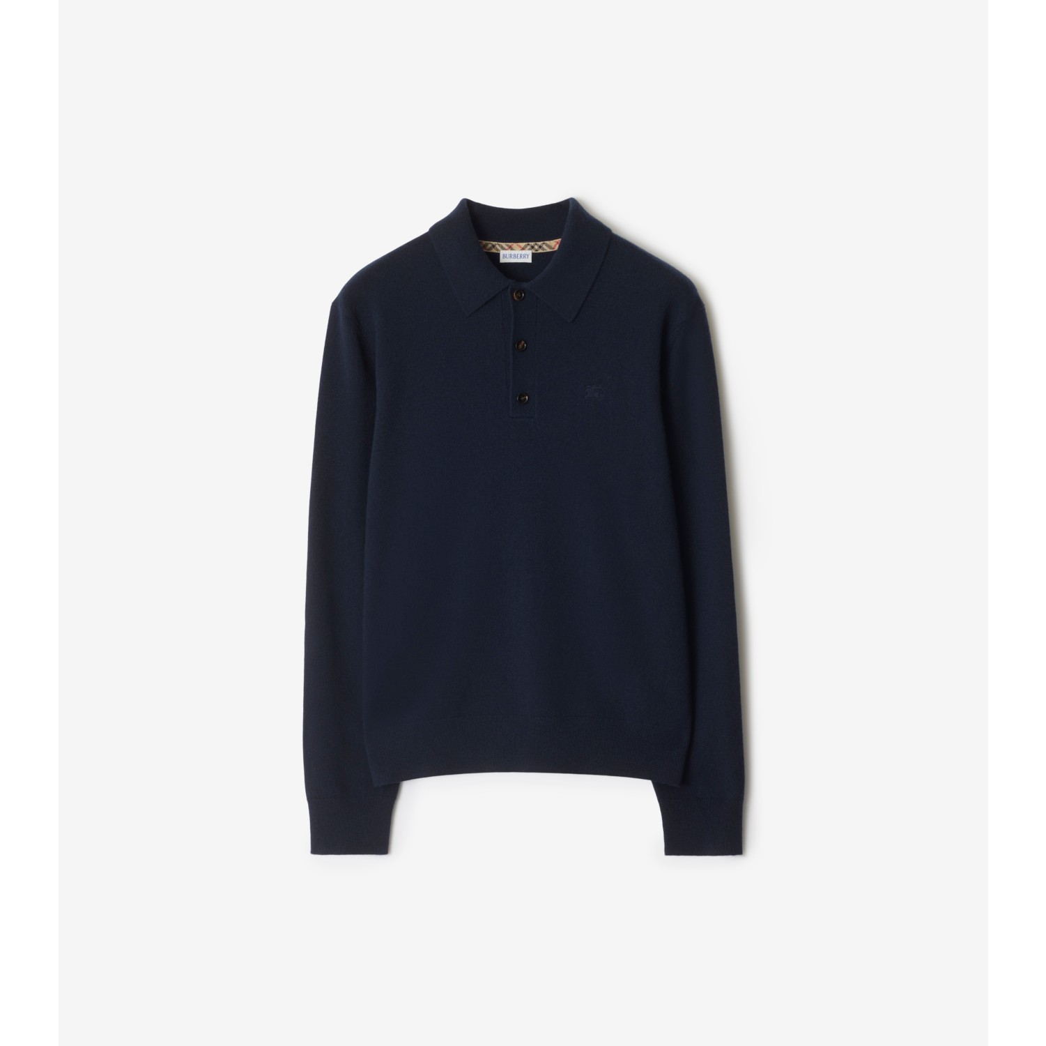 长袖羊绒混纺 Polo 衫