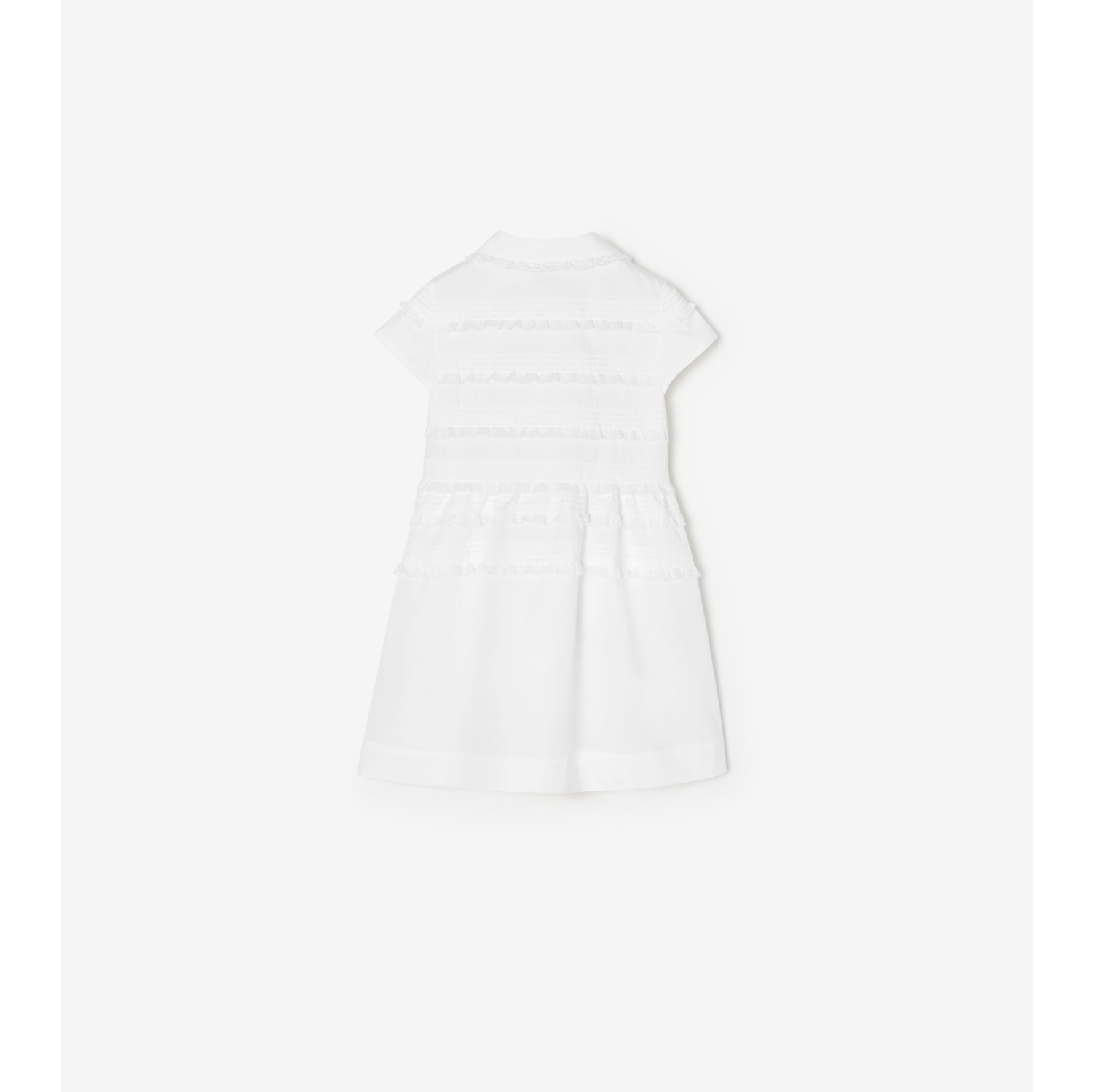 棉府绸衬衫式连衣裙