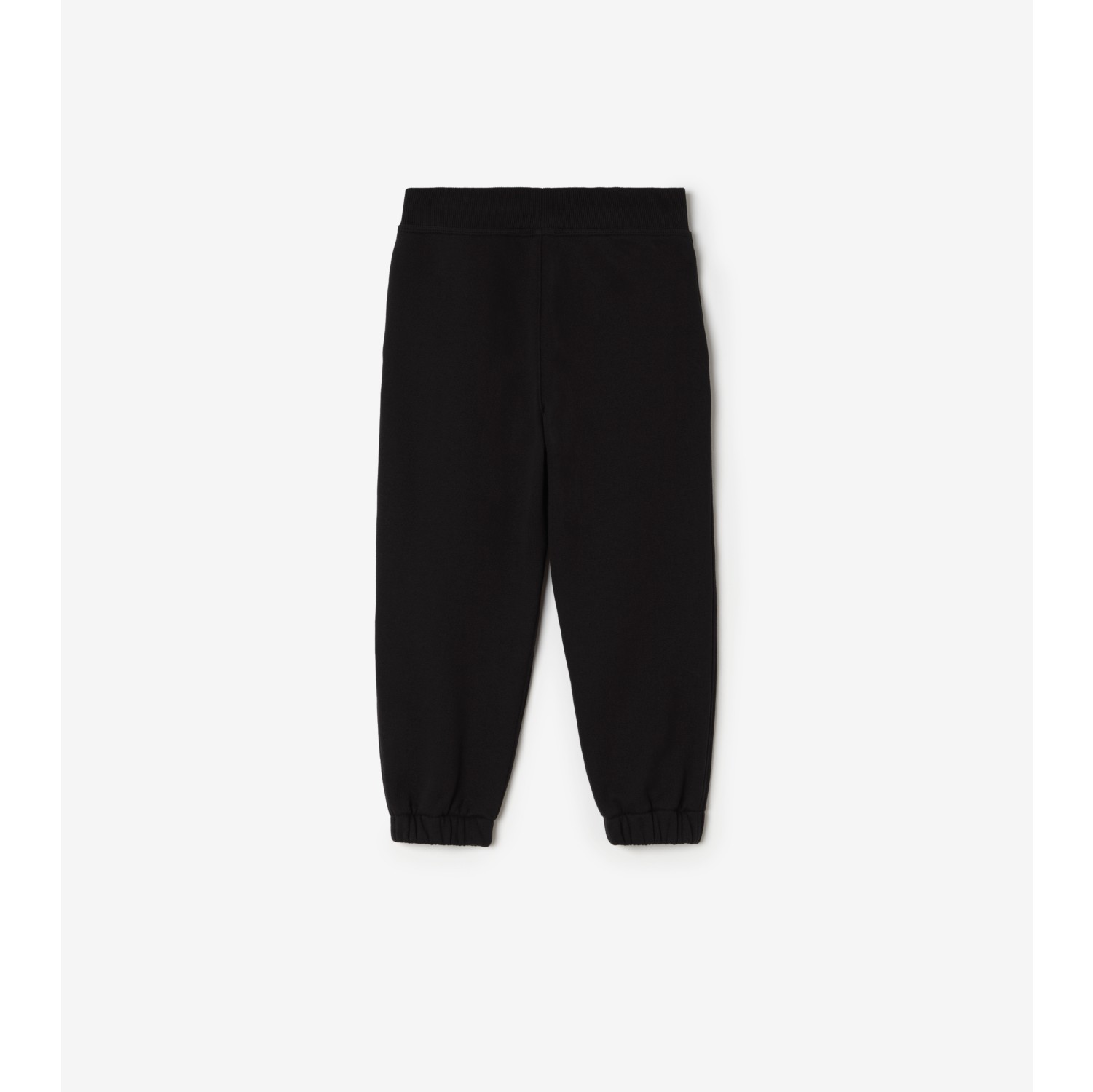 格纹骑士印章棉质慢跑裤
