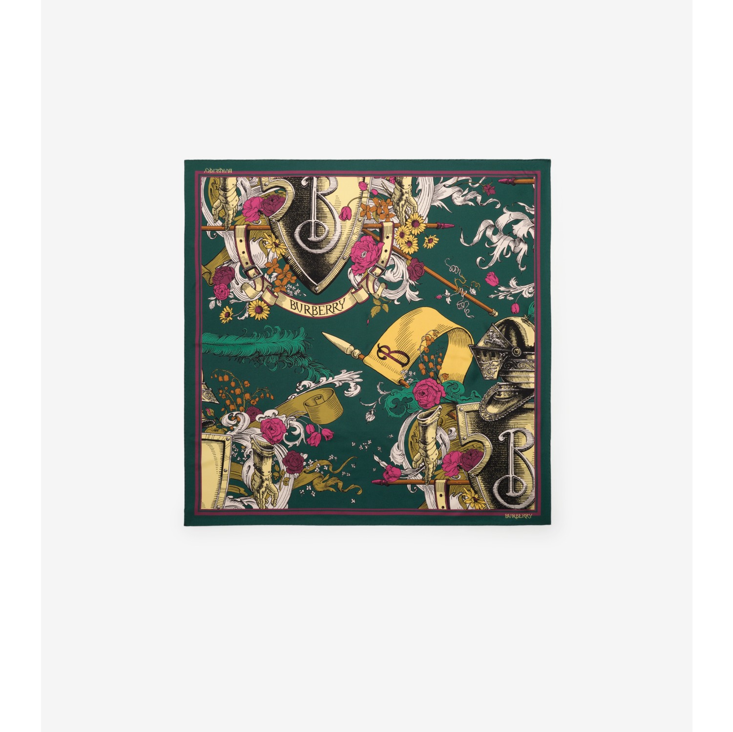 蚀刻风格骑士丝巾