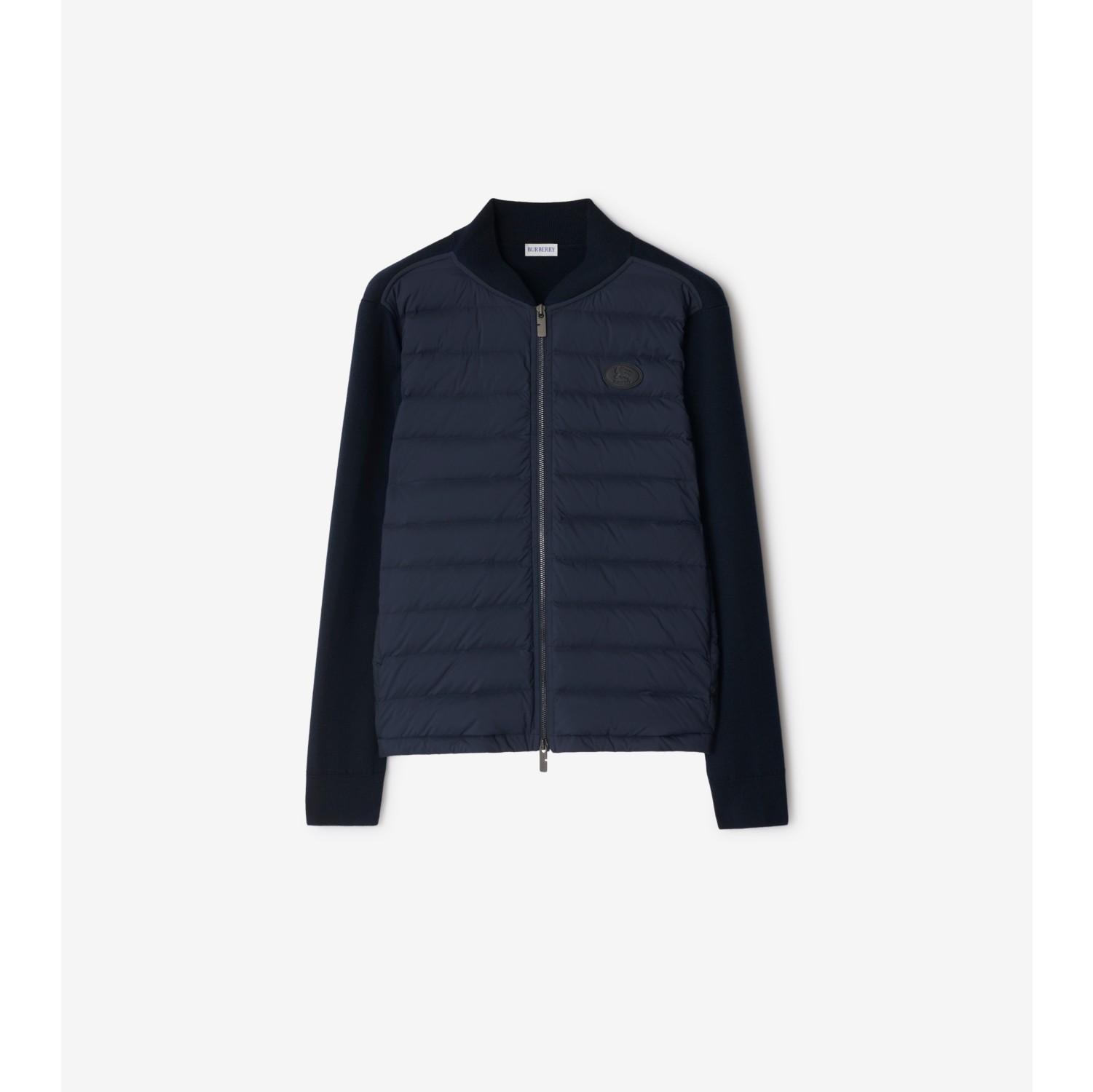 绗缝尼龙羊毛混纺夹克