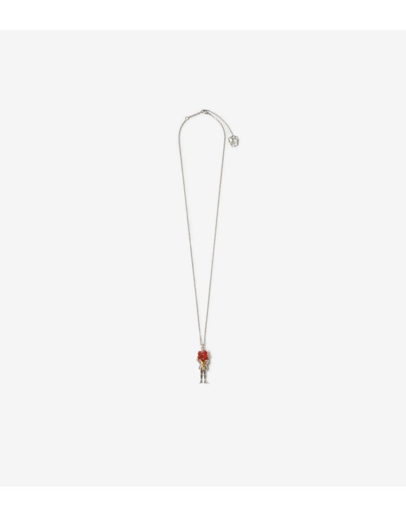 骑士玫瑰吊饰项链