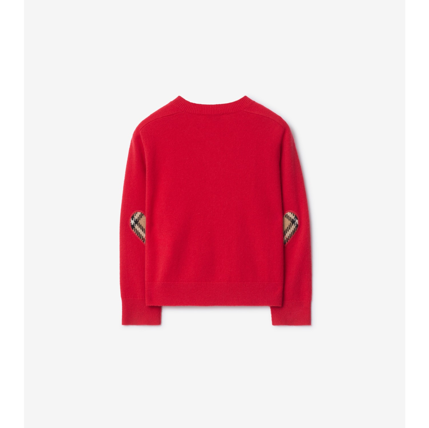 格纹拼布羊毛羊绒混纺开衫