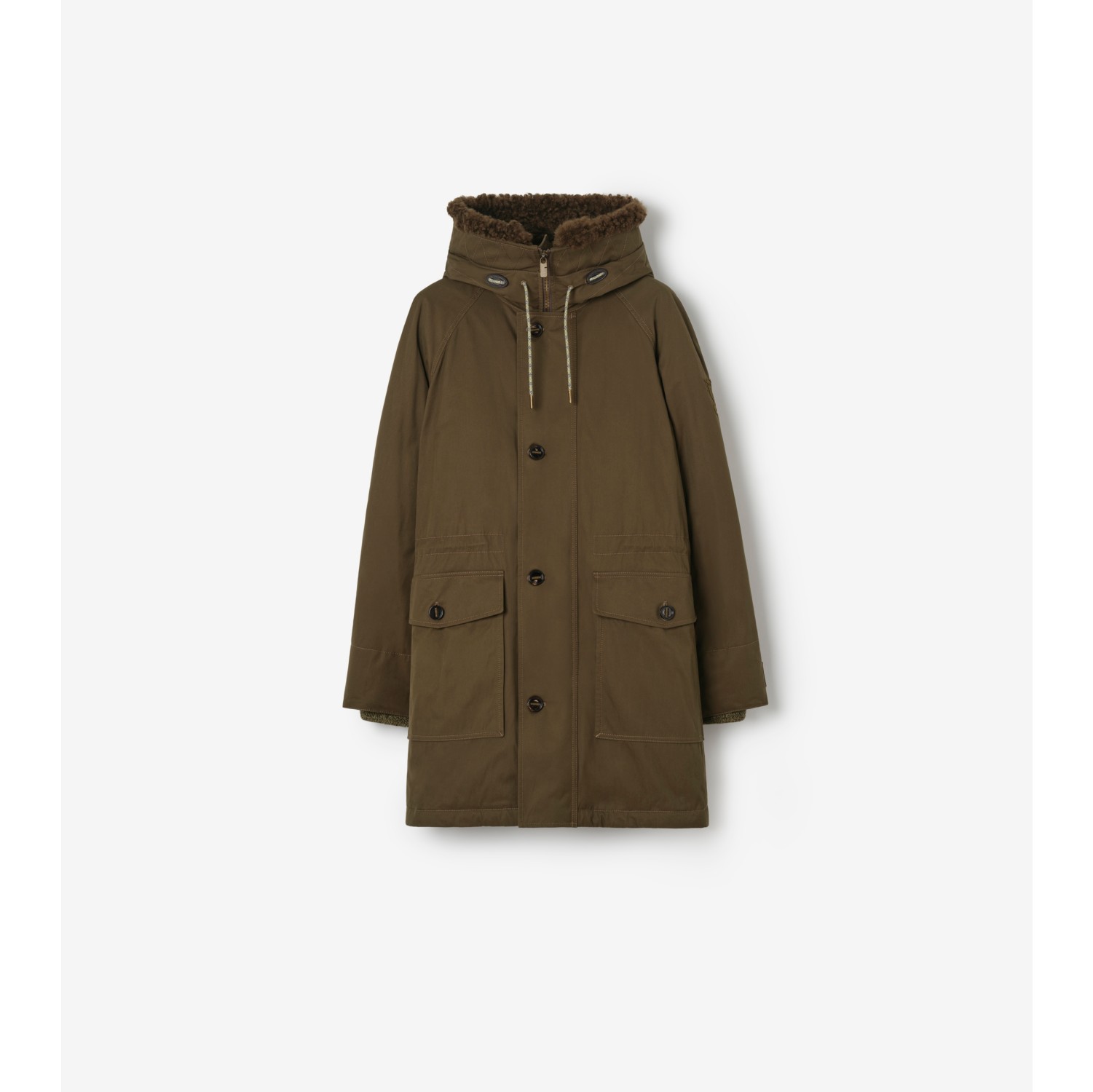 毛羊皮装饰嘎巴甸风雪大衣