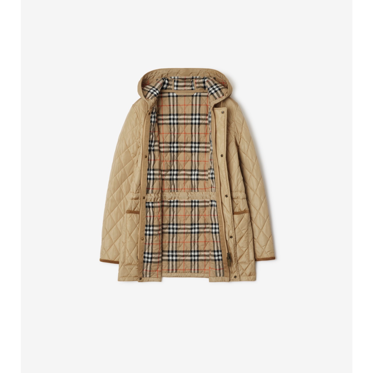 绗缝尼龙风雪大衣