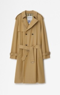 Long Gabardine Trench Coat