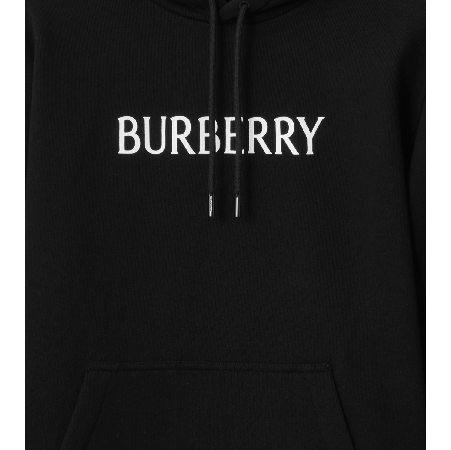 徽标印花棉质连帽衫