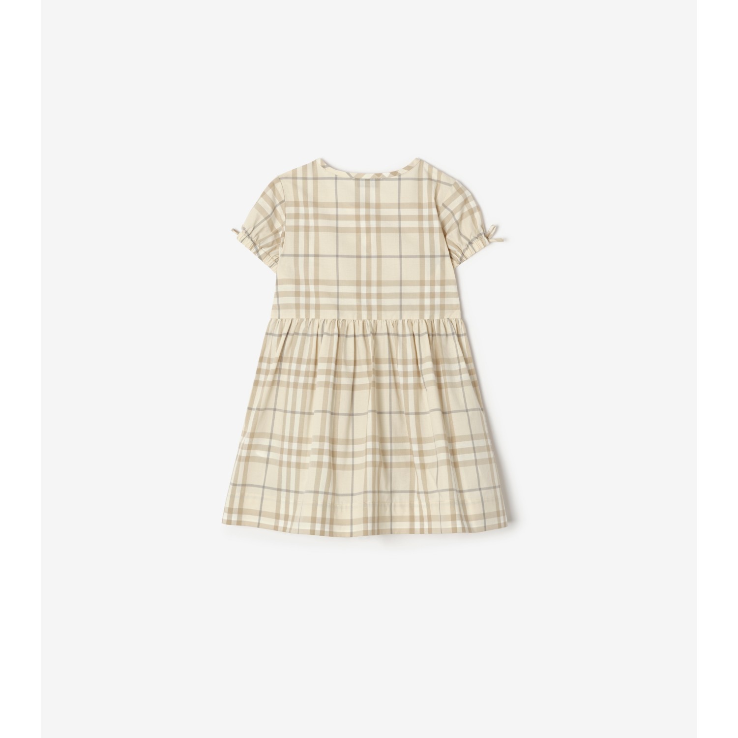 格纹棉质连衣裙