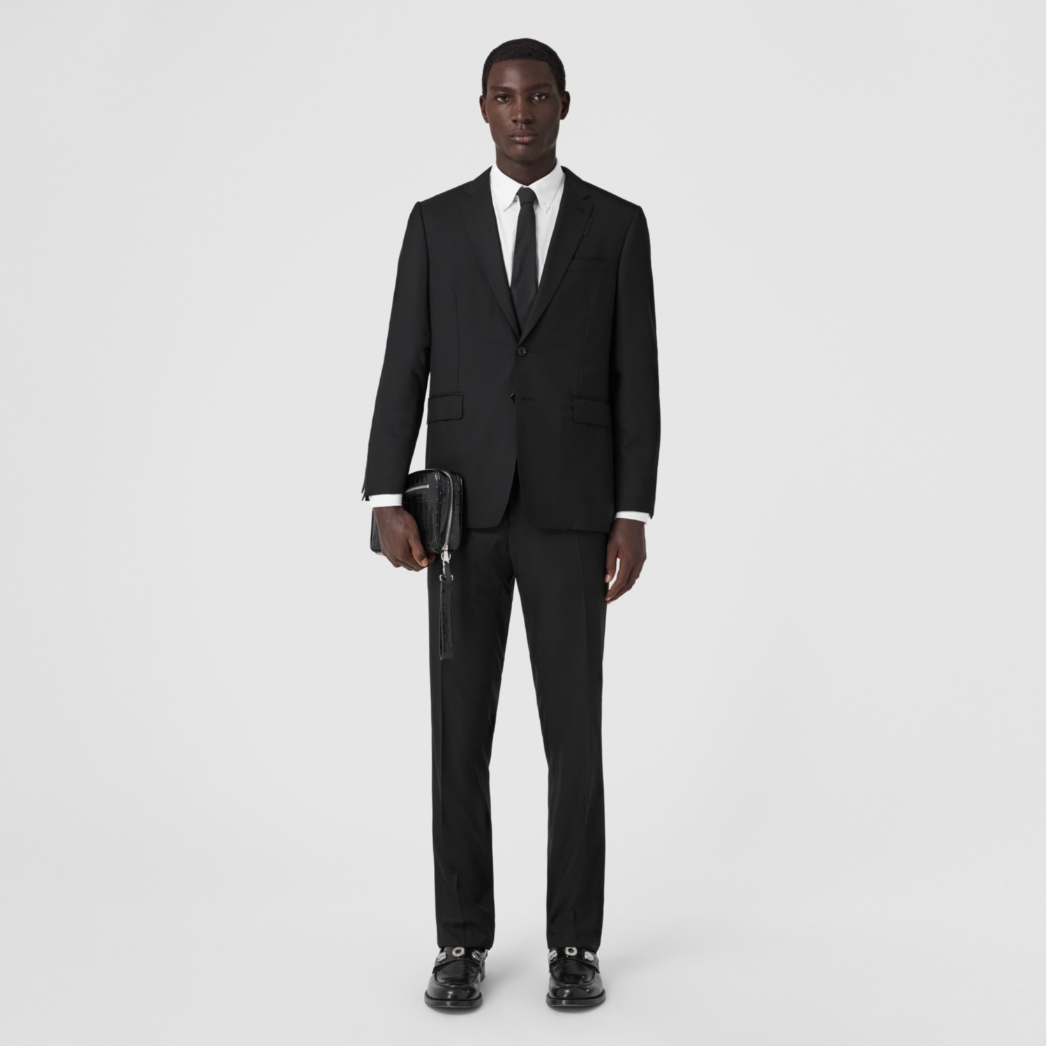 修身剪裁羊毛量裁长裤