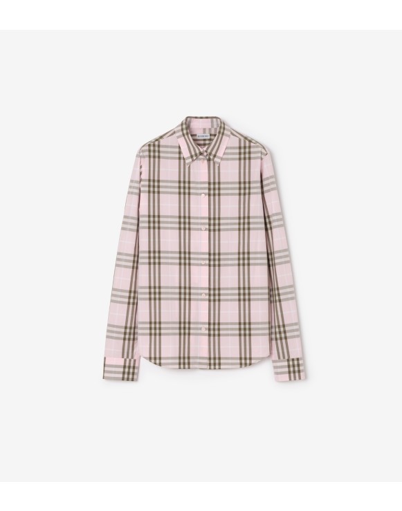 常规版型格纹棉质衬衫