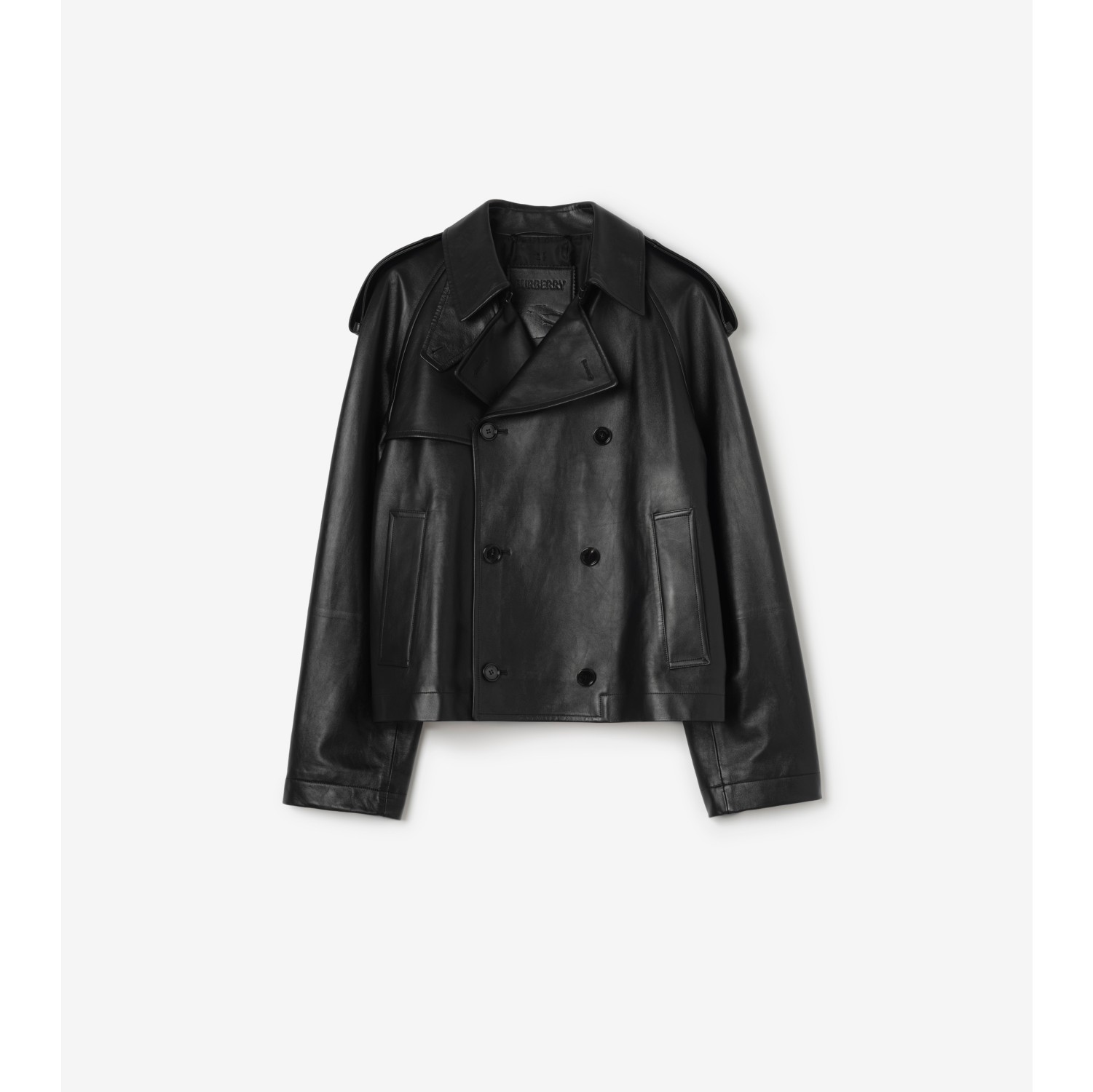 及腰短款皮革 Leadenham Trench 风衣