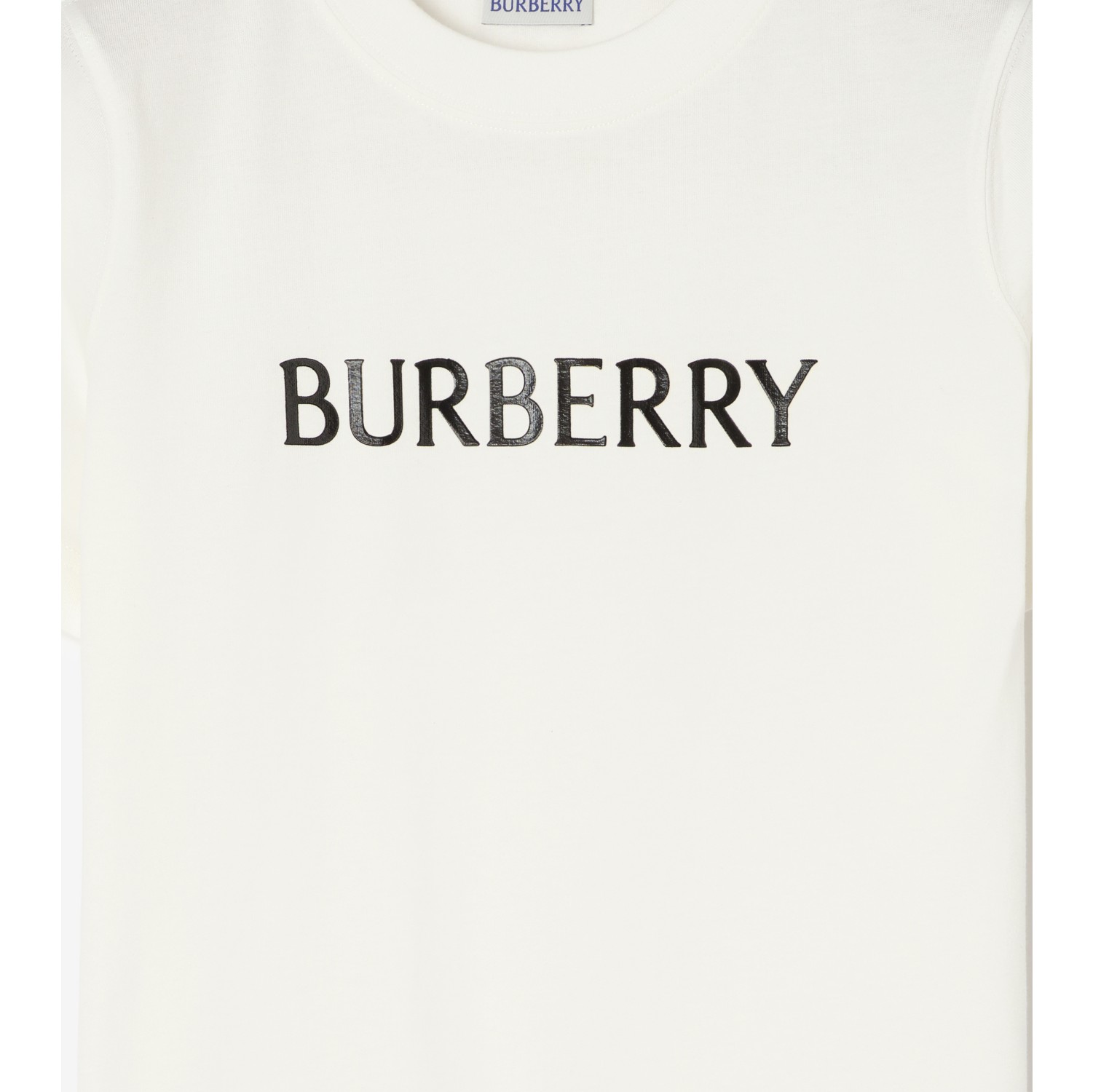 徽标装饰棉质 T 恤衫