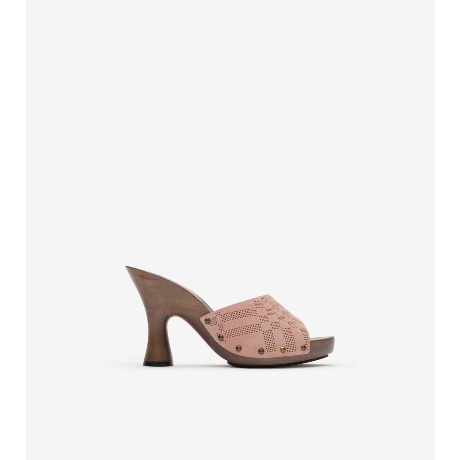 格纹反绒面革 Potter 穆勒鞋