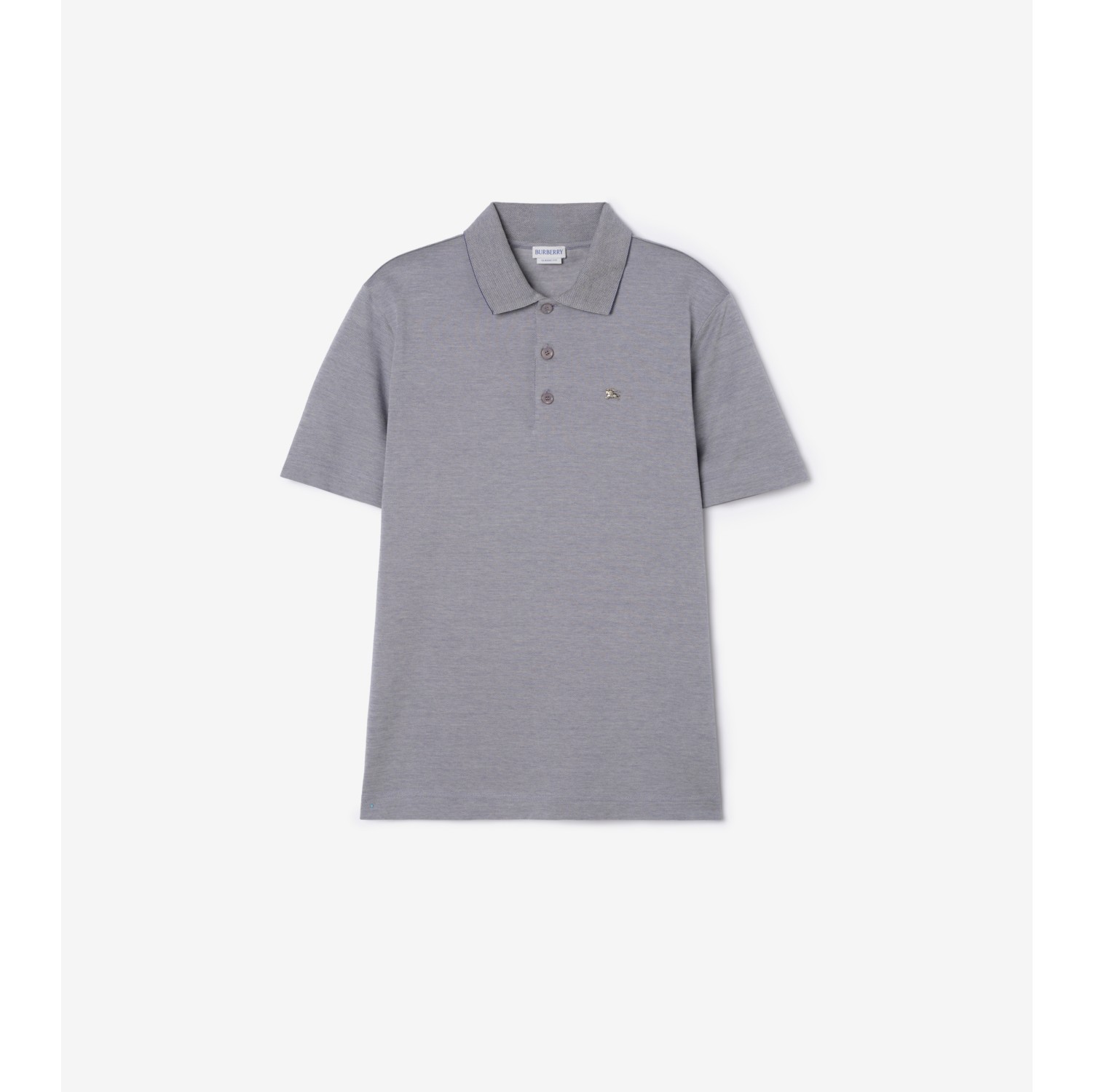 金属骑士徽标棉质 Polo 衫