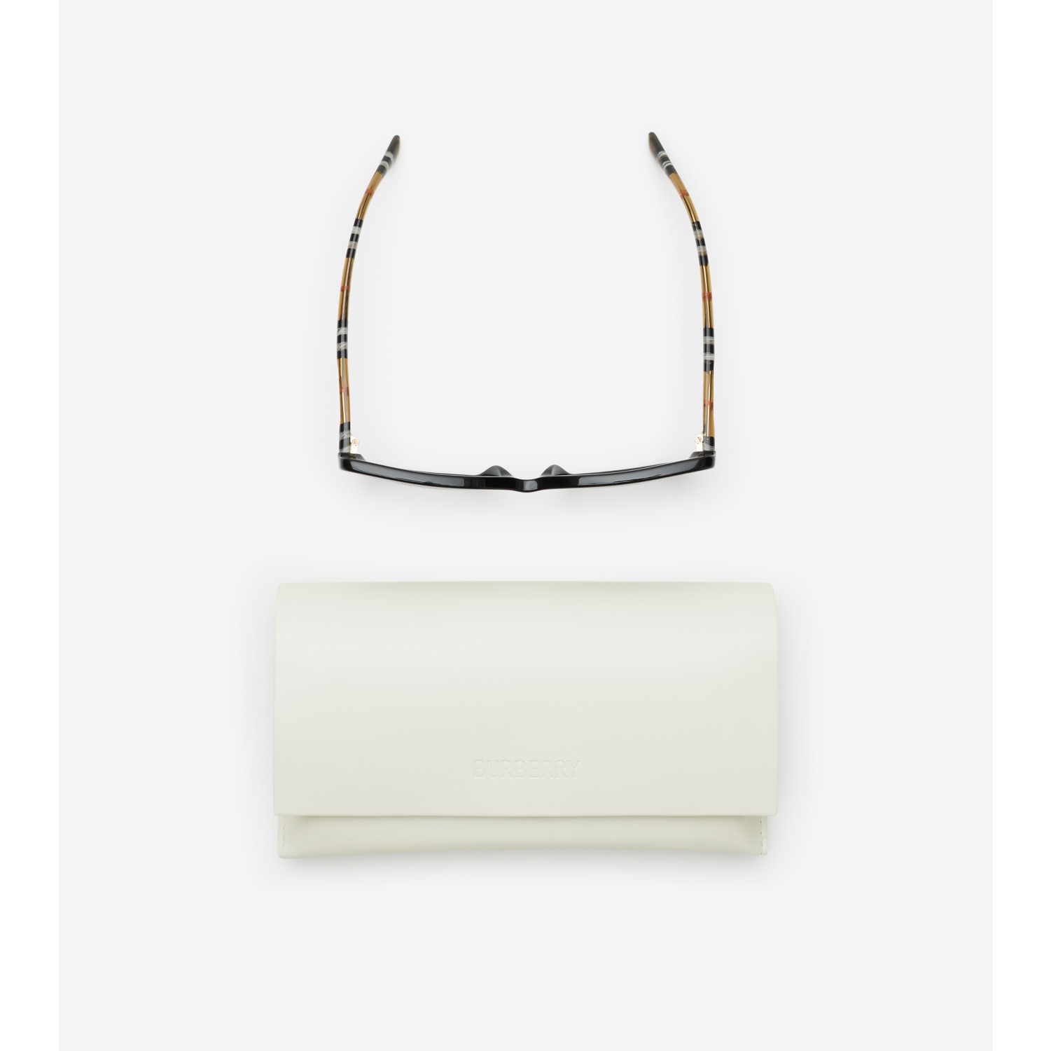 格纹大方框太阳眼镜