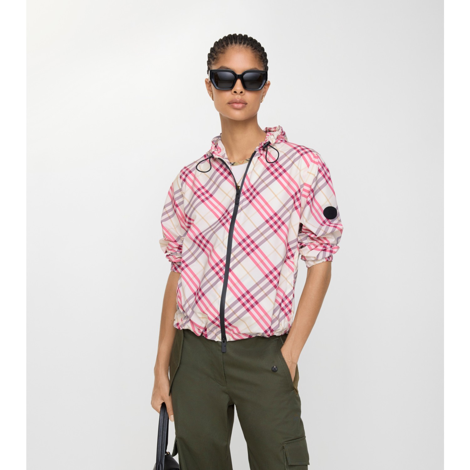 格纹 Salcombe 连帽外套