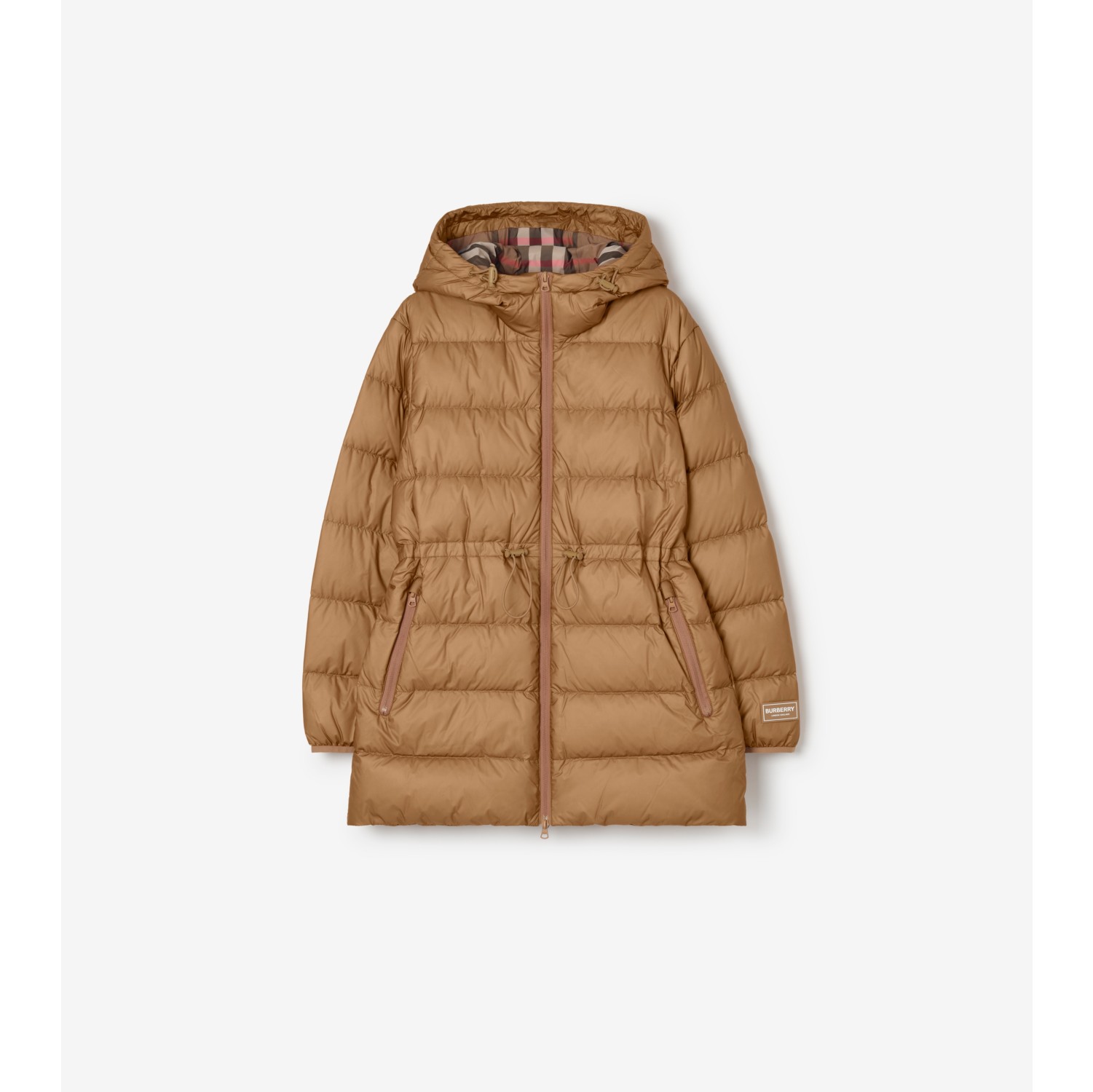 尼龙连帽羽绒服