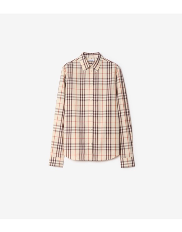 常规版型格纹棉质衬衫