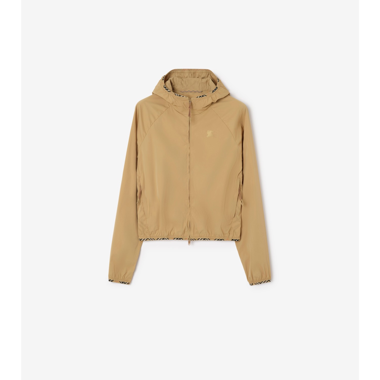 弹力尼龙连帽外套