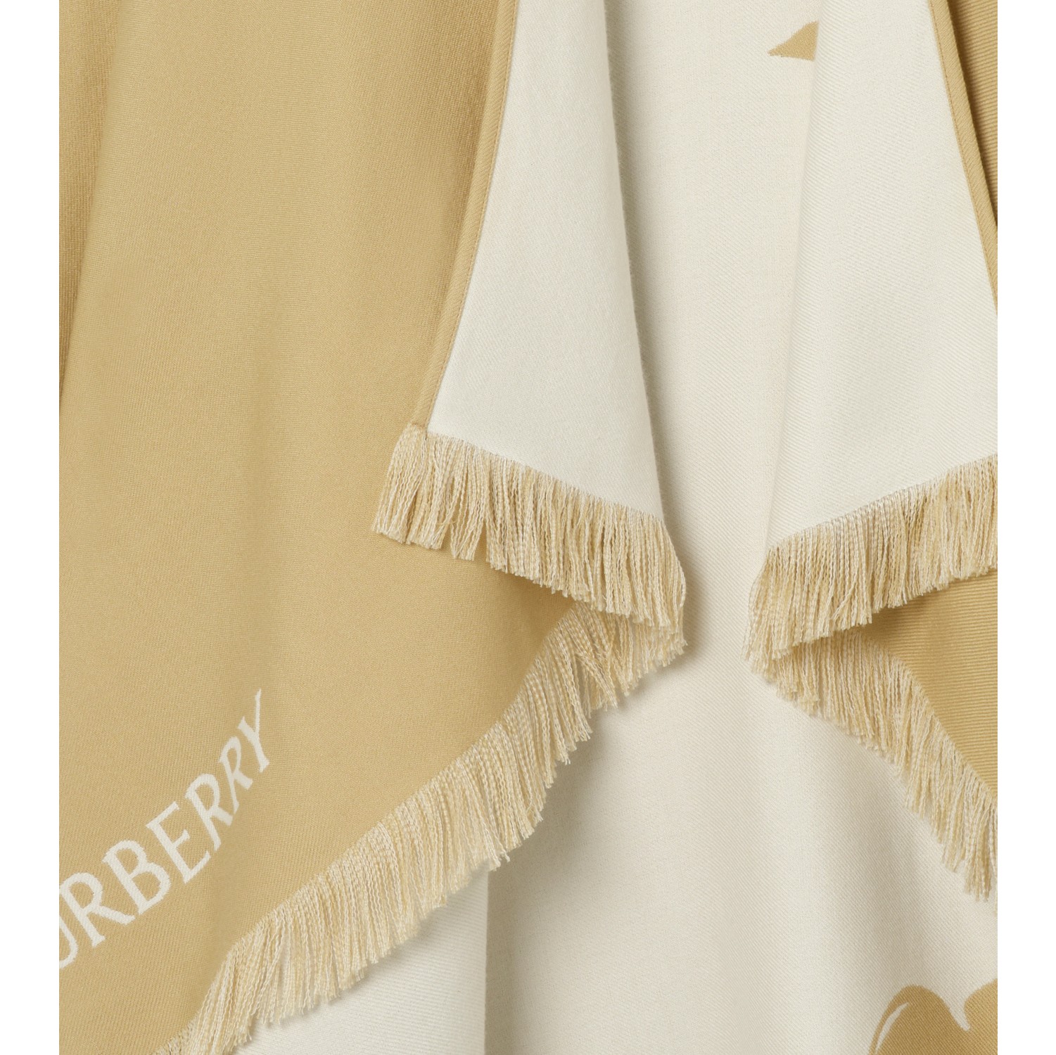 马术骑士徽标丝毛羊绒混纺斗篷