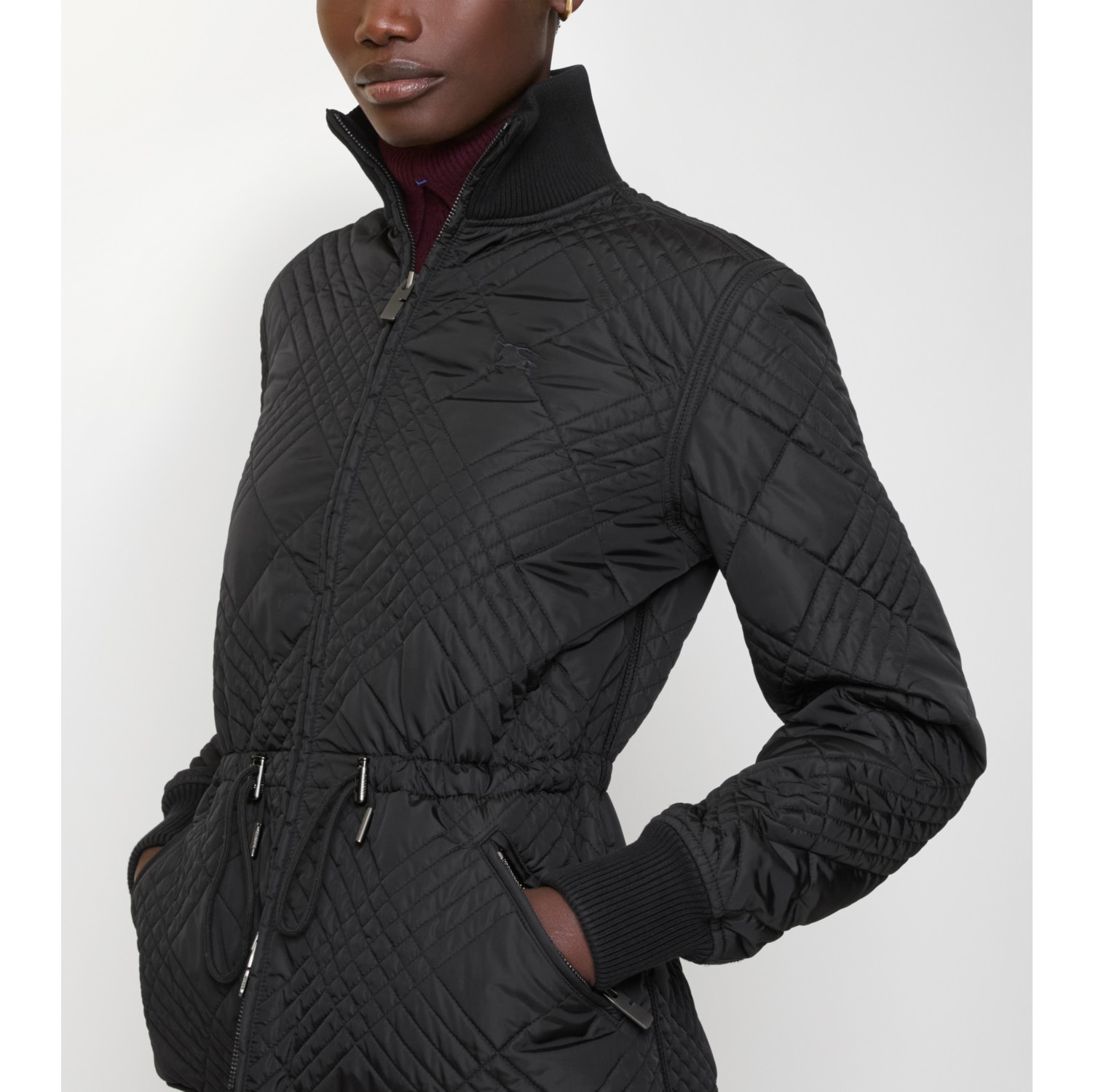 迷你格纹缝线尼龙 Wakerley 夹克