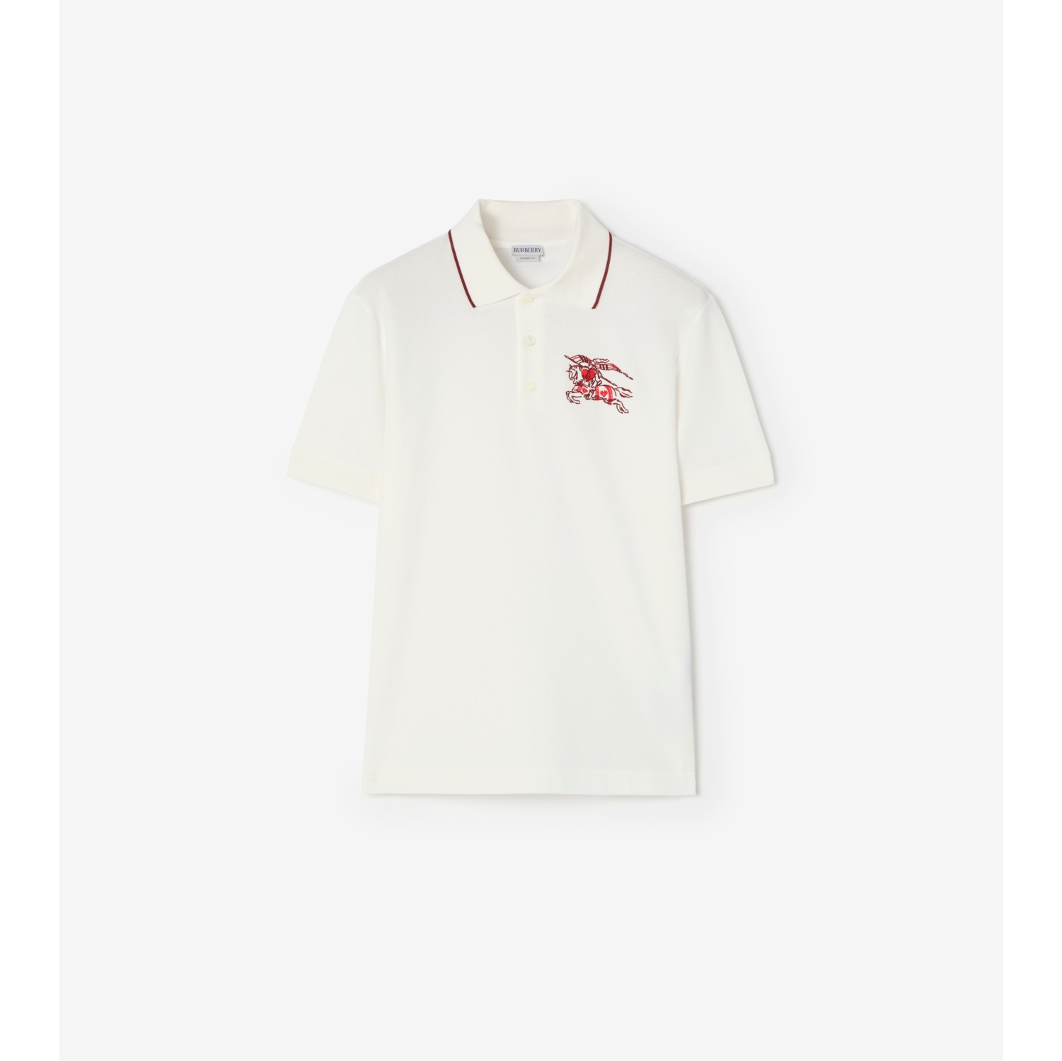 心形盾牌骑士徽标棉质 Polo 衫