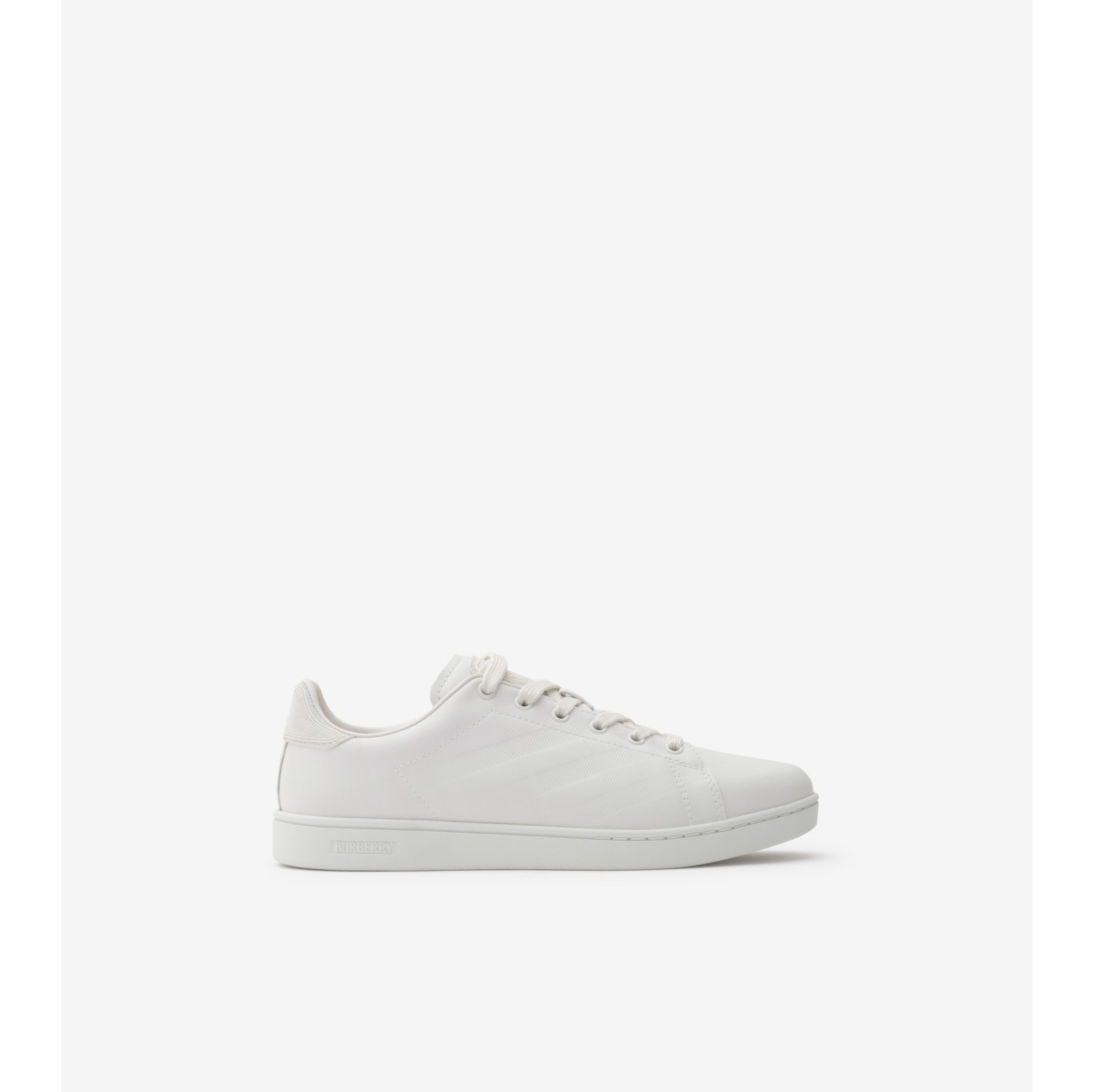 压花格纹皮革 Set 运动鞋