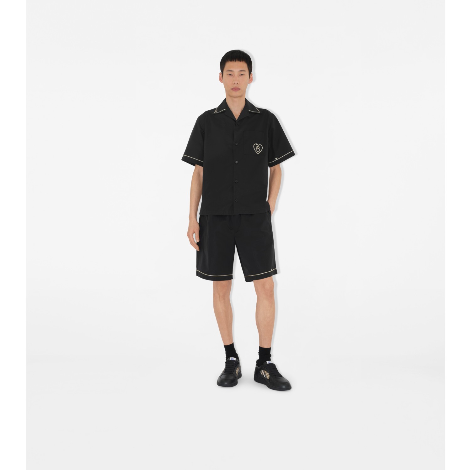 棉府绸短裤