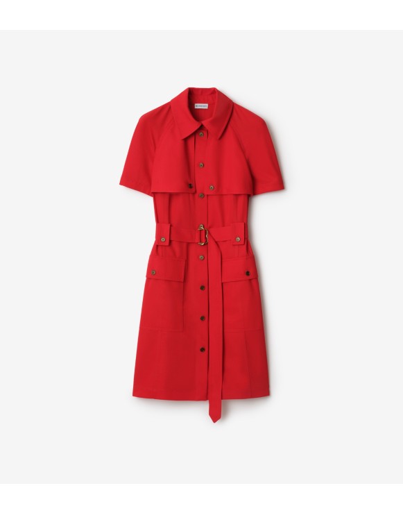 羊毛 Trench 连衣裙