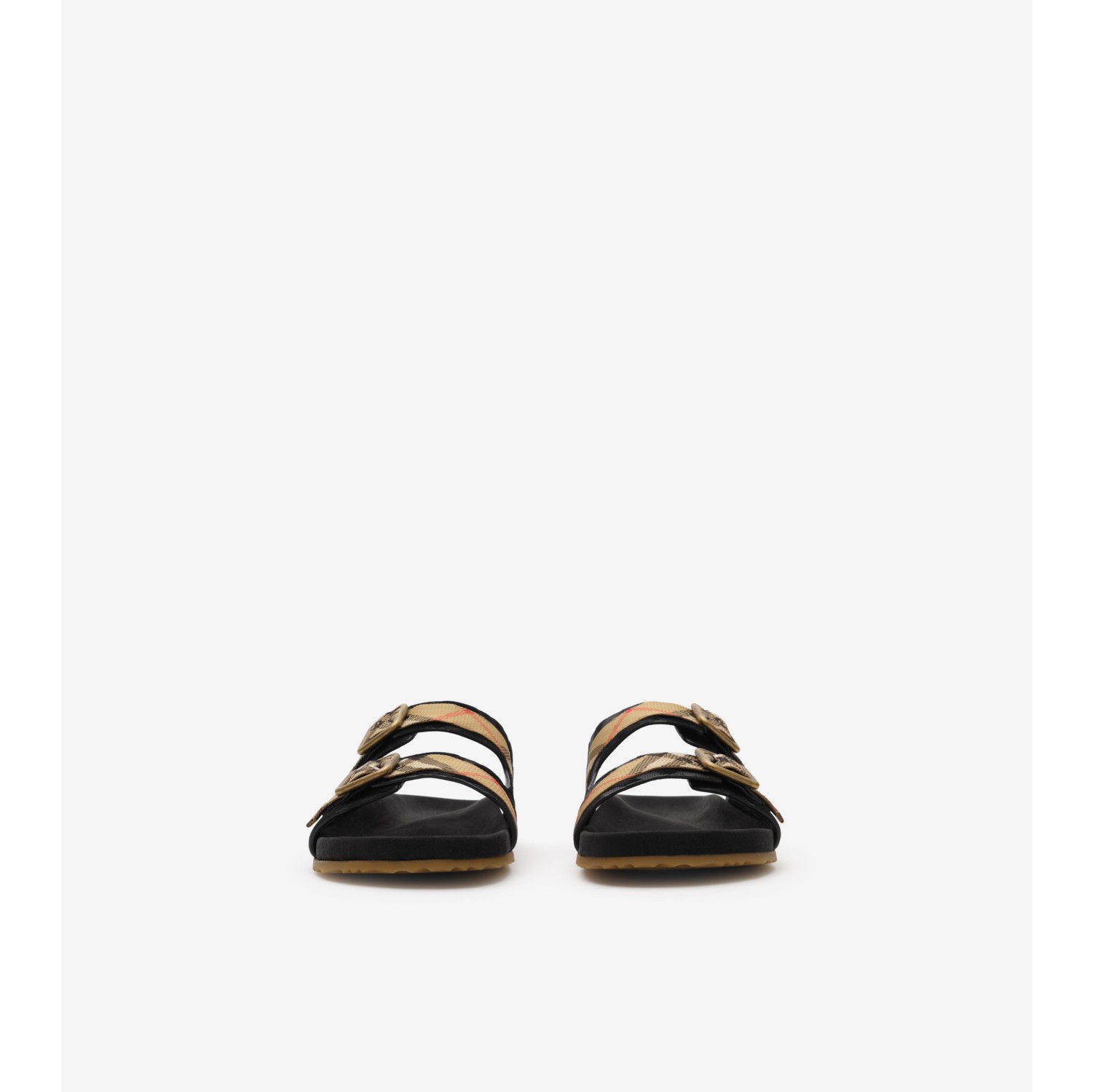 格纹反绒面革 Urchin 凉鞋