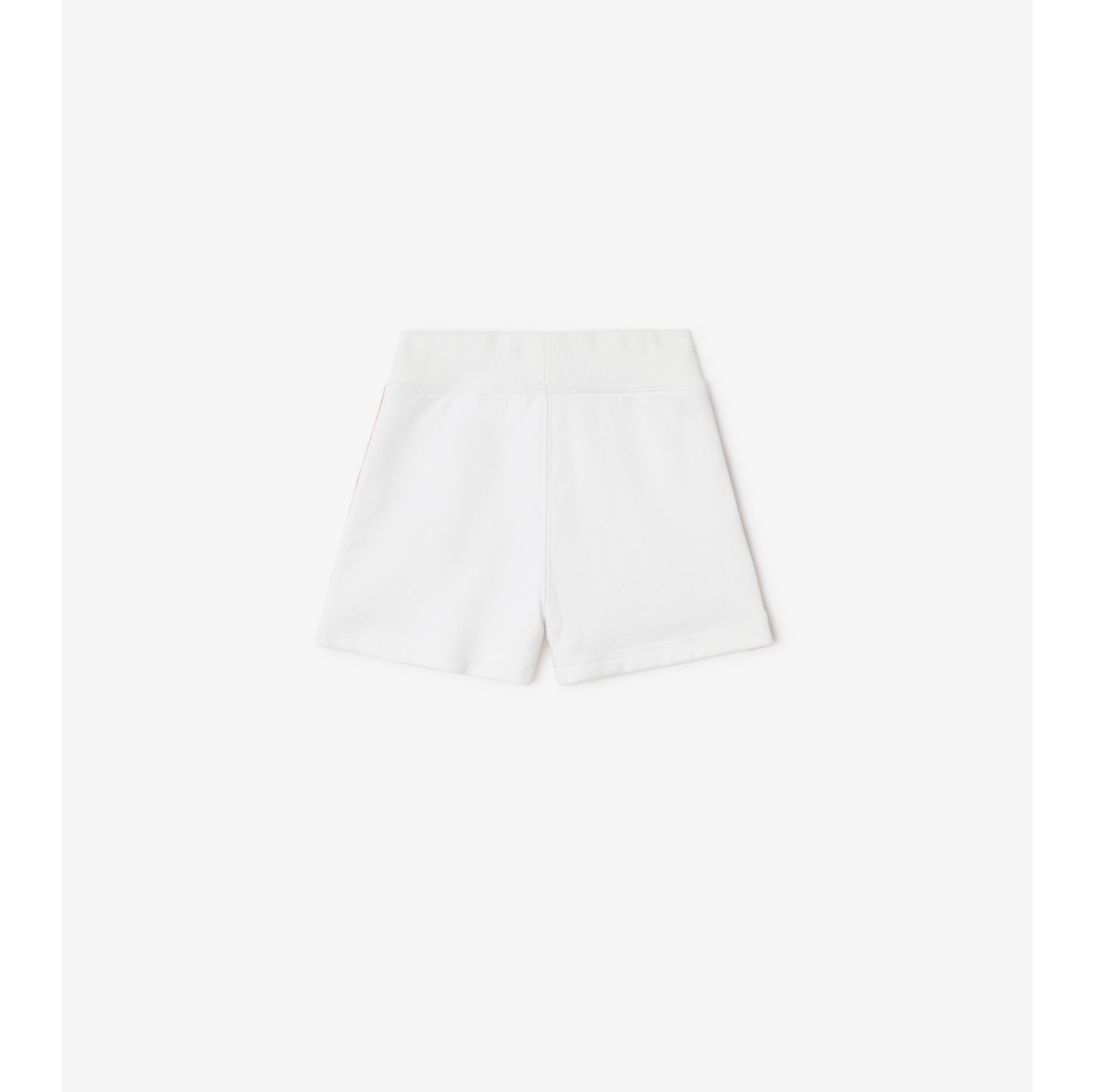 格纹装饰棉质短裤