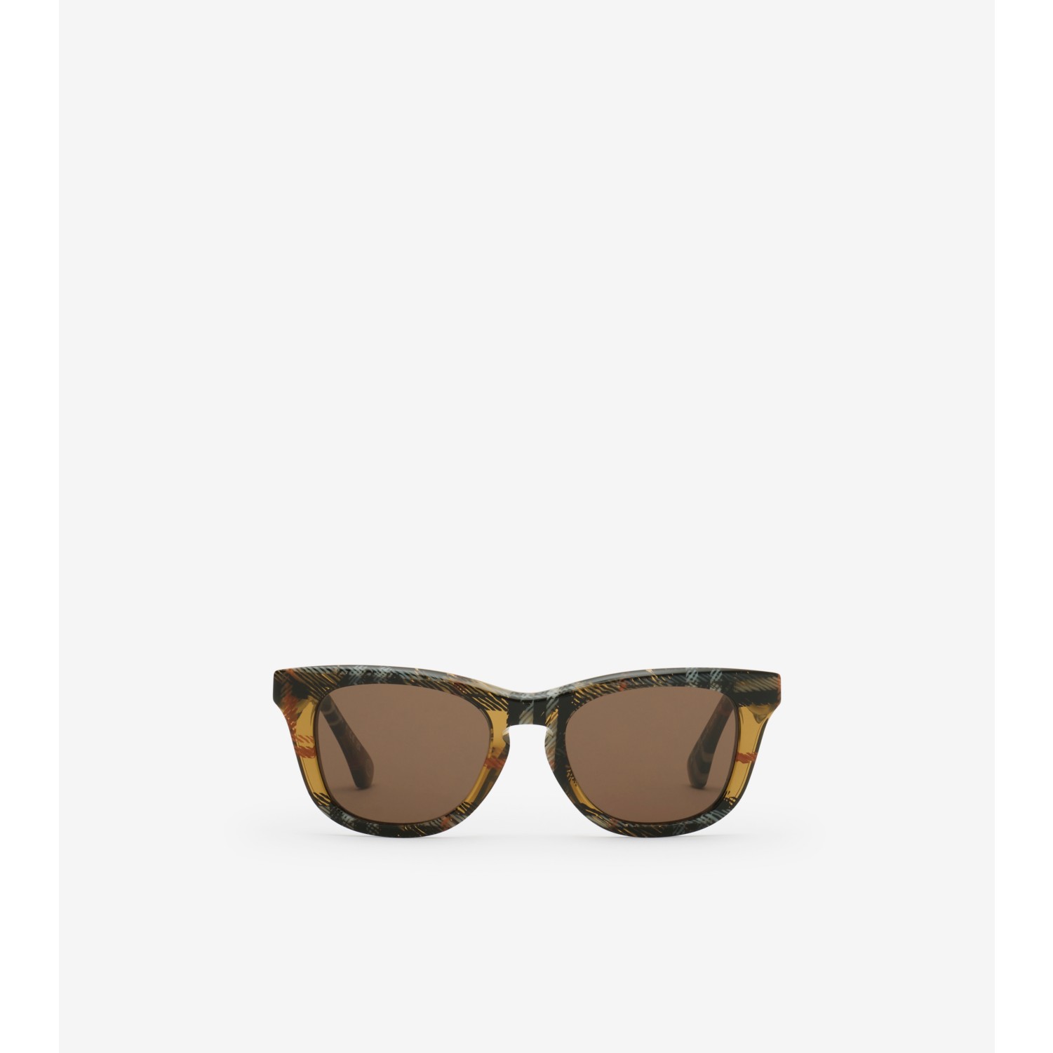 格纹方框太阳眼镜