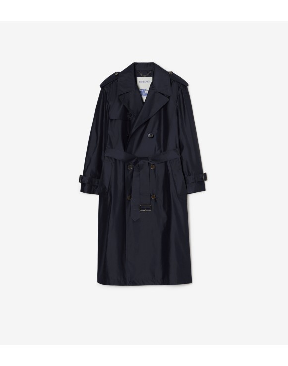 长款丝质 Hoxton Trench 风衣
