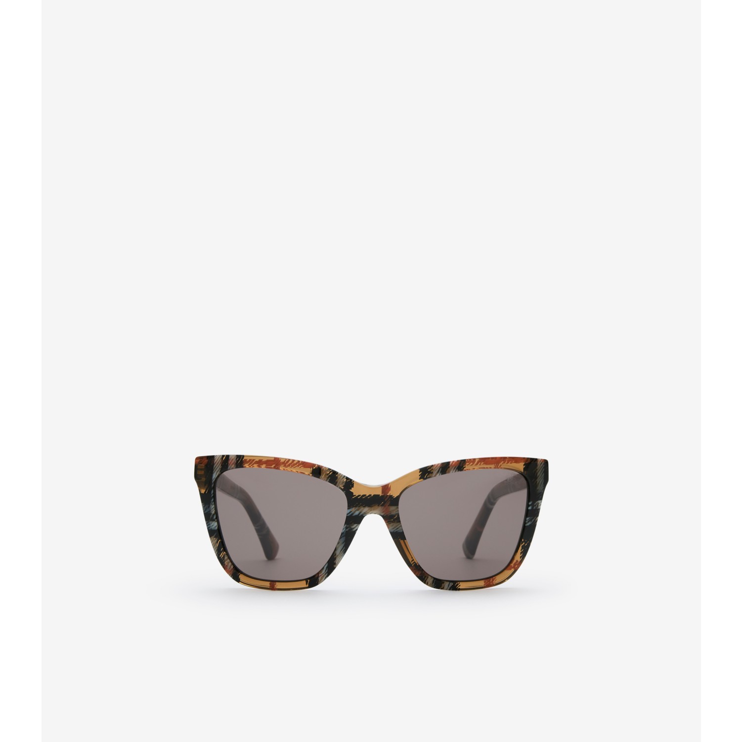 格纹方框太阳眼镜