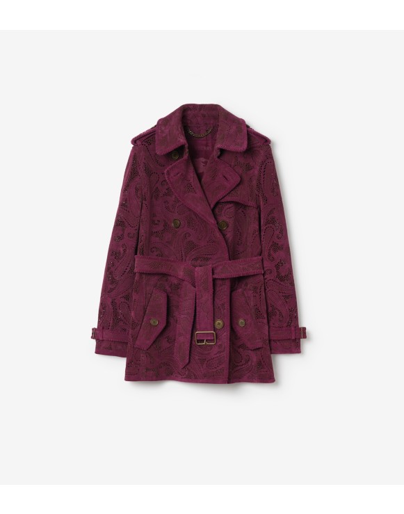 短款佩斯利反绒面革 Foxfield Trench 风衣