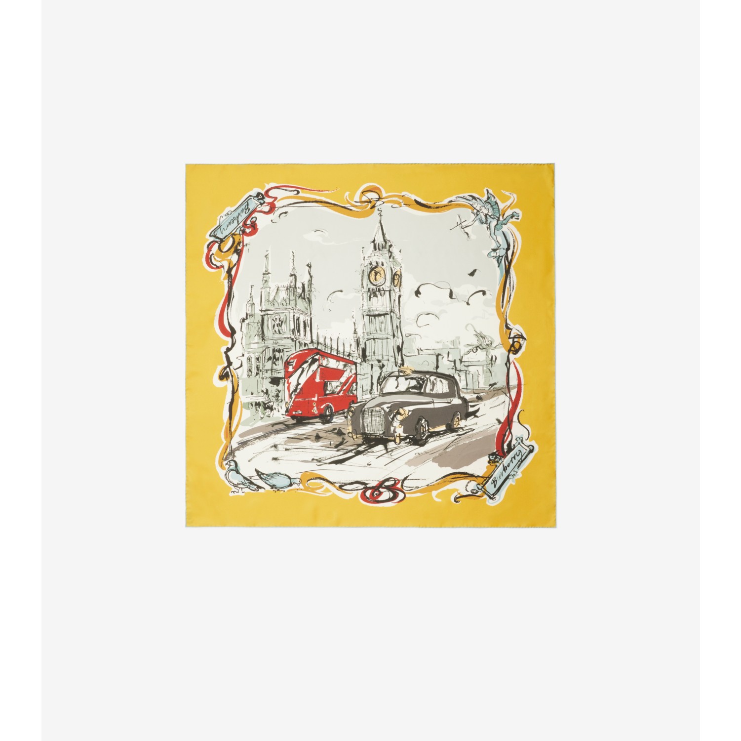 威斯敏斯特印花丝巾