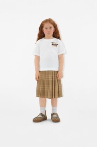 Model wearing Burberry Childrenswear