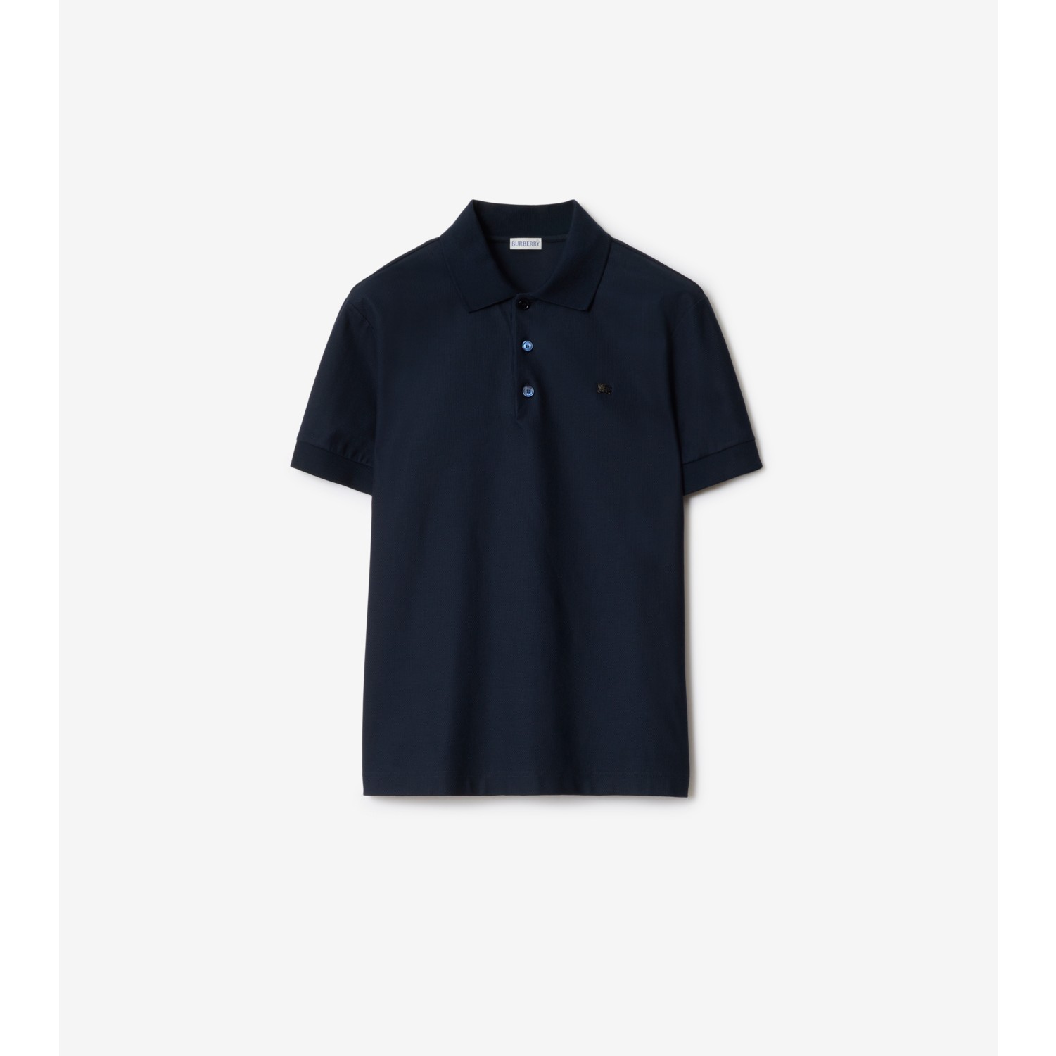金属马术骑士徽标棉质 Polo 衫