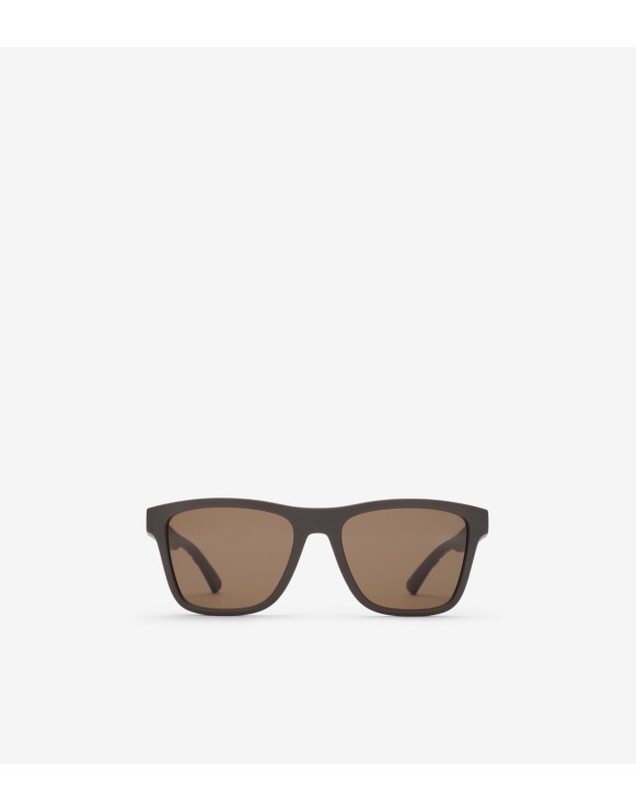 质感格纹方框太阳眼镜