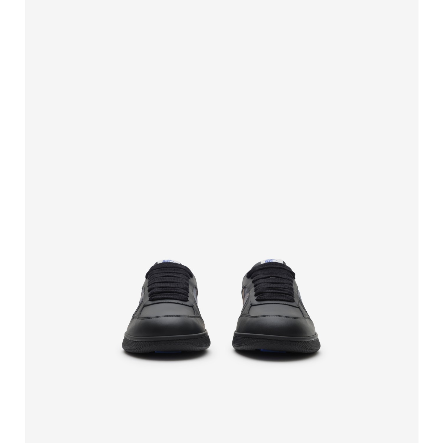 Leather and Check Terrace Sneakers​