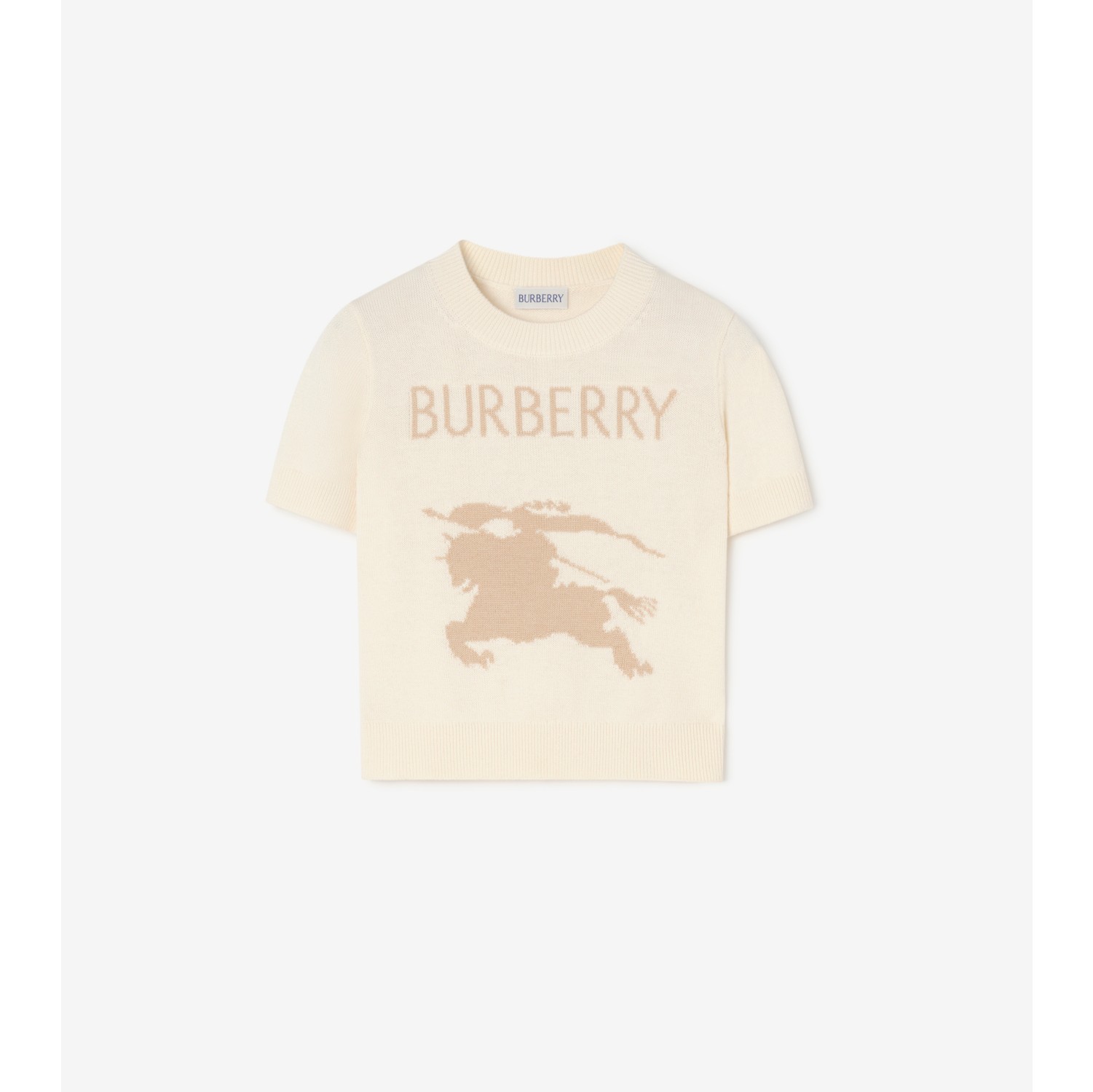 马术骑士徽标棉毛混纺上衣