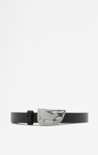 Thin Leather Shield Belt