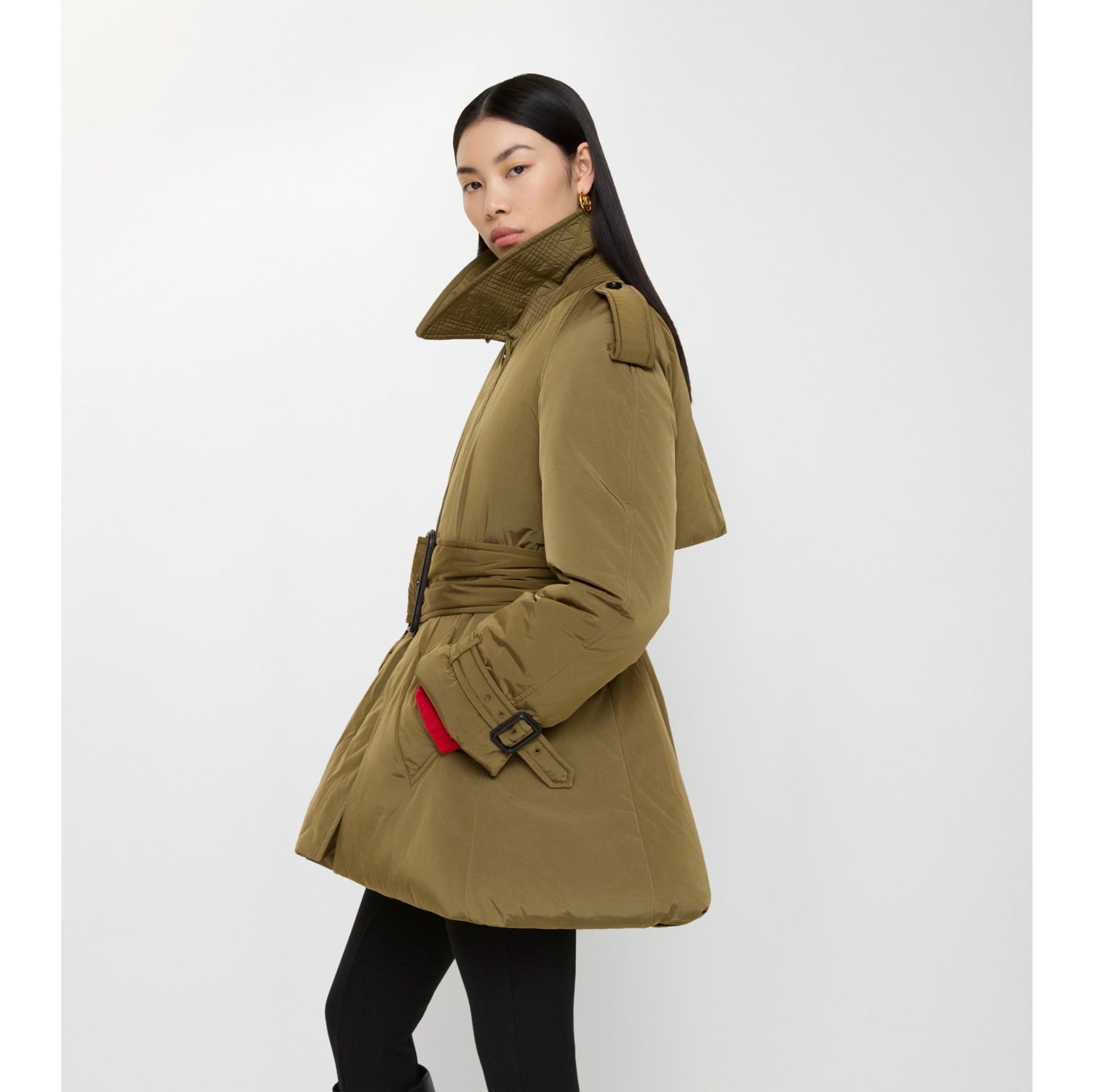 束带 Berryhill 加垫轻便大衣