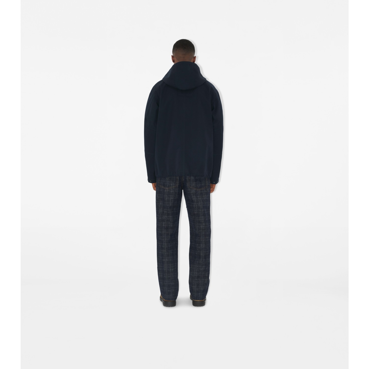 短款接合嘎巴甸风雪大衣