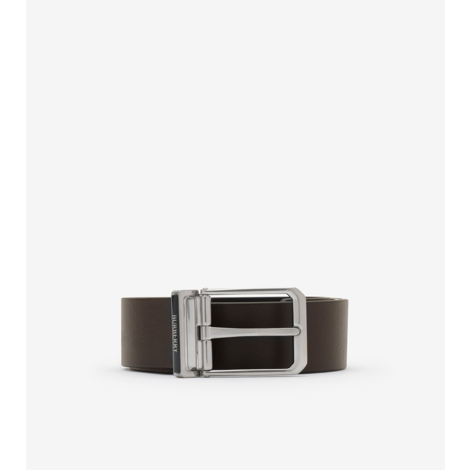 双面两用皮革 Enamel 徽标腰带