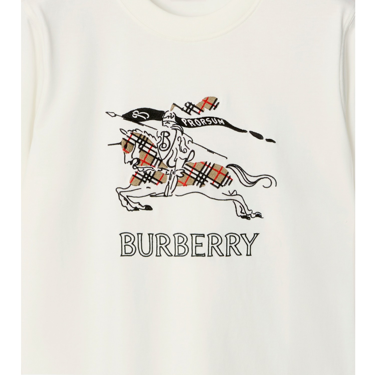 素描马术骑士徽标棉质 T 恤衫