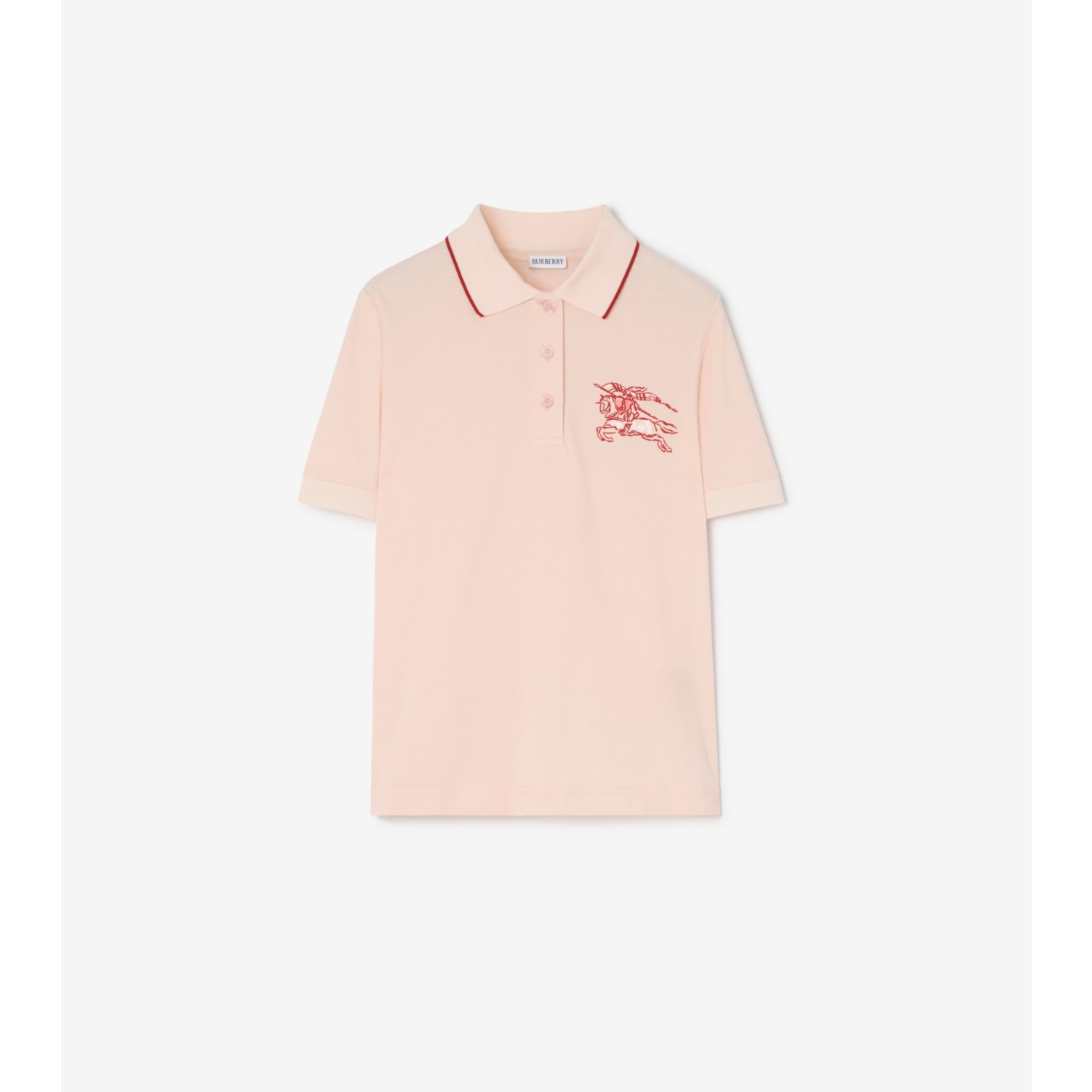 心形盾牌骑士徽标棉质 Polo 衫