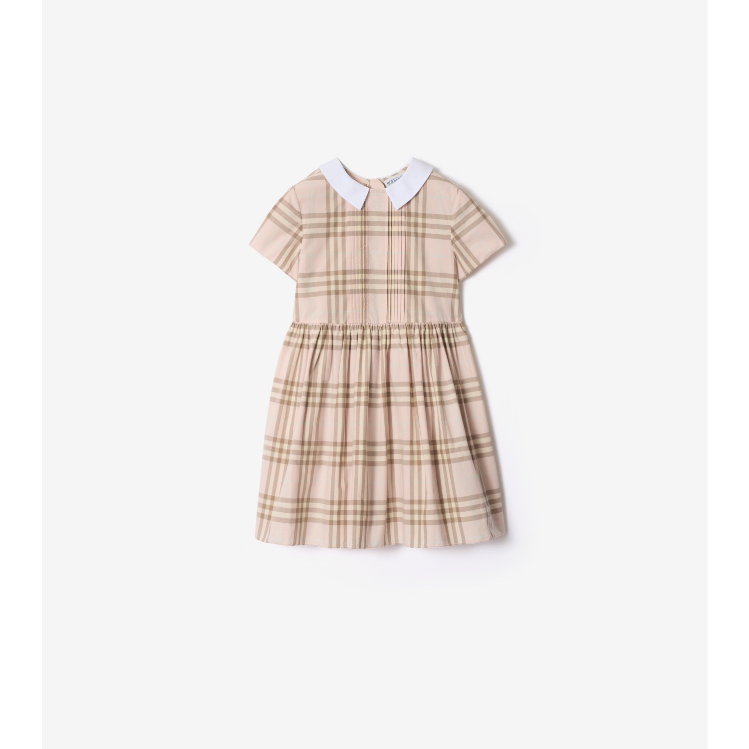 格纹棉质连衣裙